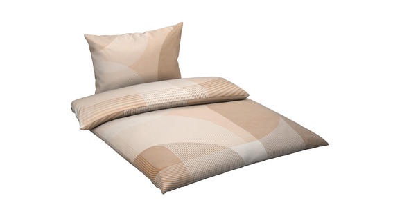 BETTWÄSCHE TANJA Satin 140/200 cm  - Beige, Design, Textil (140/200cm) - Novel