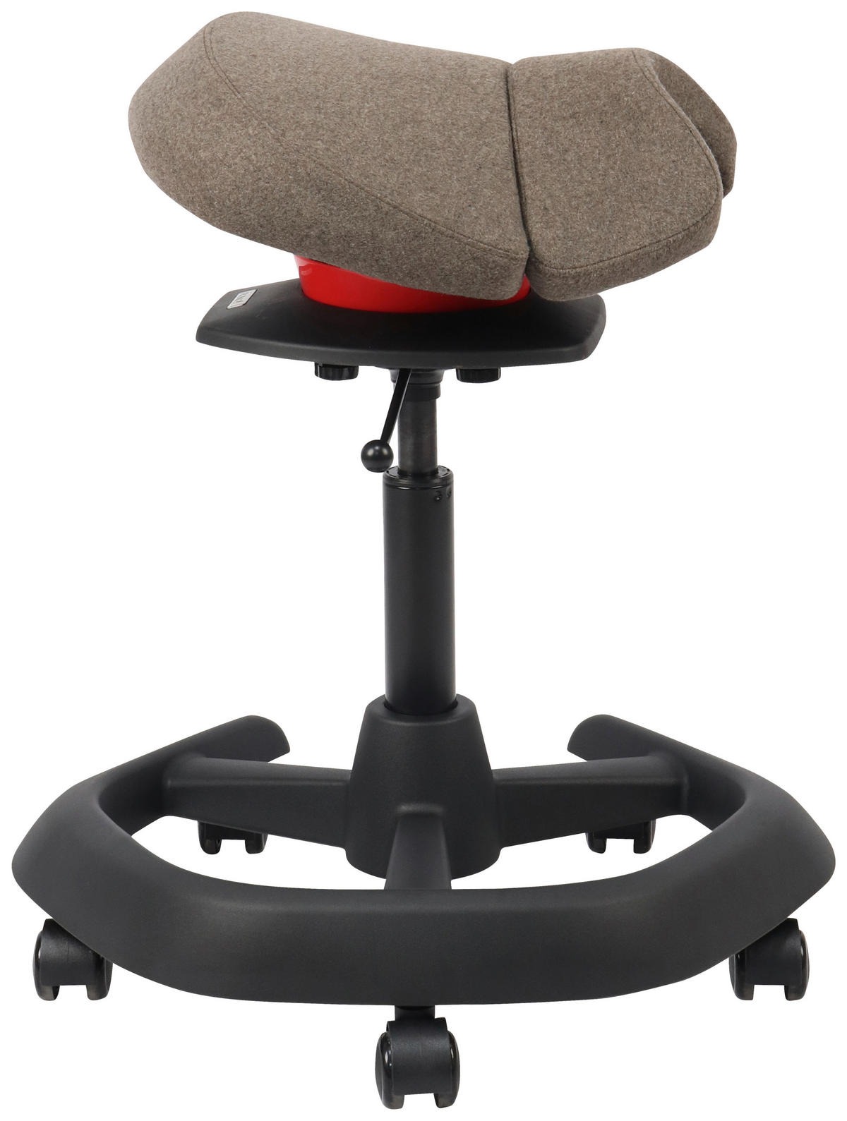 BÜROHOCKER 58/85/50 cm  - Schwarz/Grau, Design, Kunststoff/Textil (58/85/50cm) - Novel