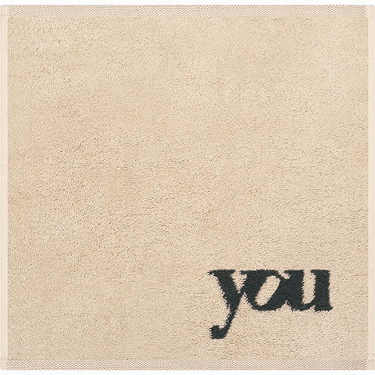 PEŠKIR ZA RUKE Heart Beats  3 dela prirodna boja, crna 30/30 cm  - prirodna boja/crna, Konvencionalno, tekstil (30/30cm) - Cawoe