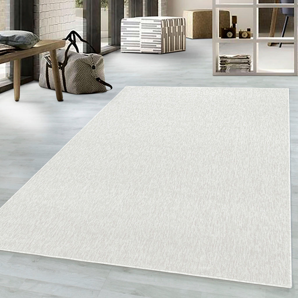 Thumbnail - Ayyildiz Flachwebeteppich Nizza Creme, Creme, Textil, Uni, rechteckig, 120x170 cm, Oeko-Tex® Standard 100, für Fußboden...