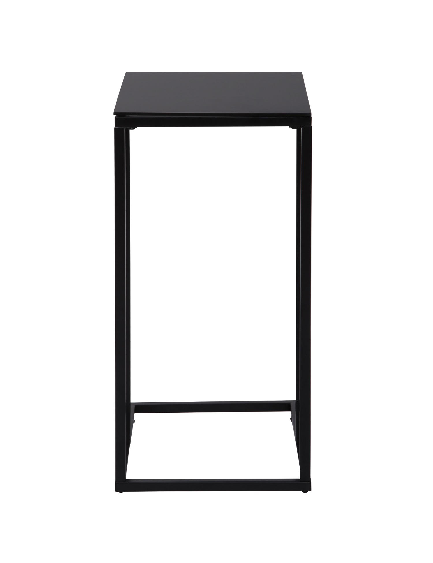 POMOĆNI STOČIĆ 30/60/40 cm   - crna, Moderno, staklo/metal (30/60/40cm) - Boxxx