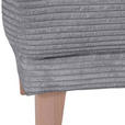SITZBANK 210/83/70 cm Cord Anthrazit, Eichefarben, Hellgrau Holz  - Eichefarben/Anthrazit, Design, Holz/Textil (210/83/70cm) - Landscape