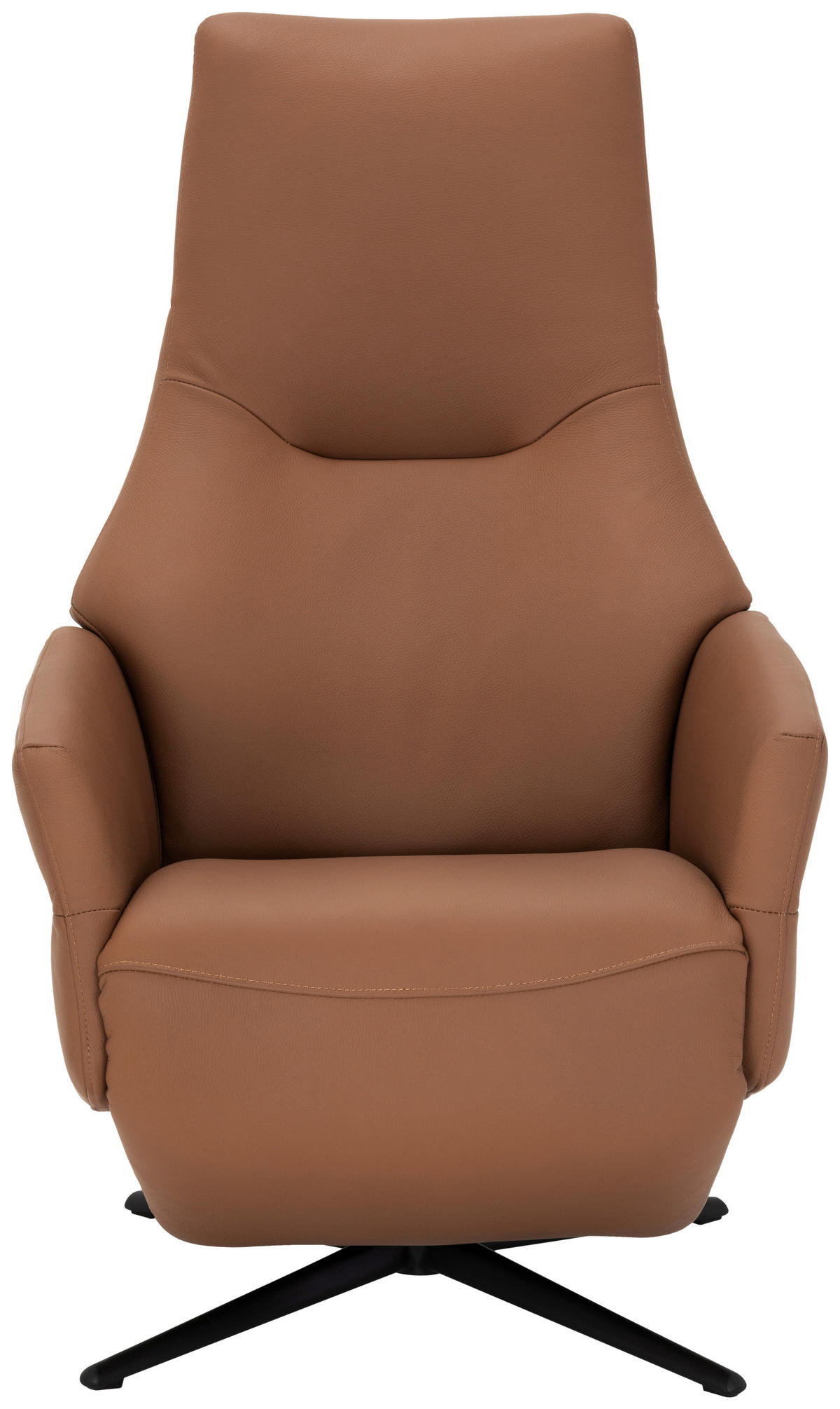 RELAXSESSEL Lederlook Echtleder    - Schwarz/Braun, KONVENTIONELL, Leder/Textil (70/111/86cm) - Livetastic