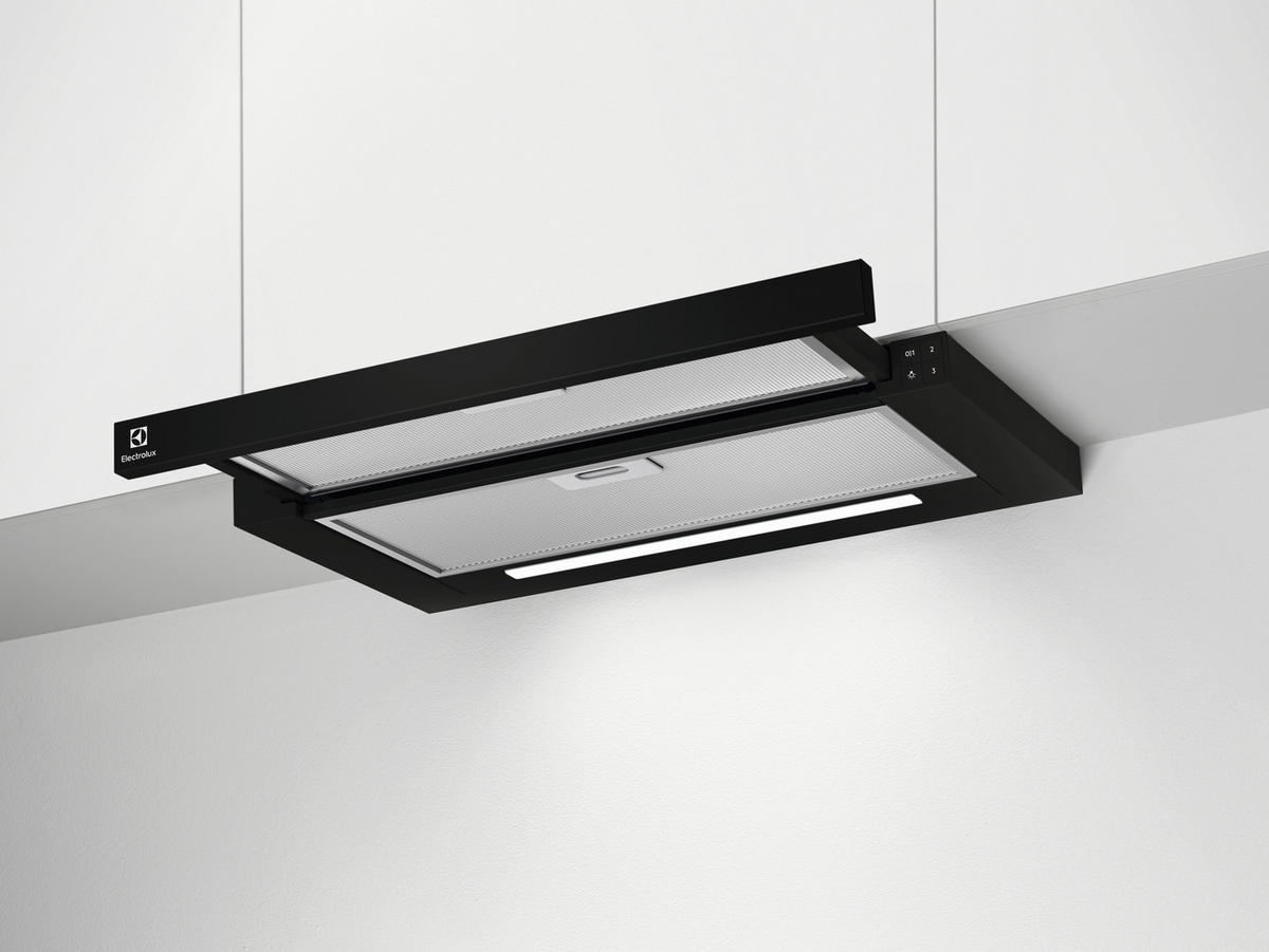 DUNSTABZUGSHAUBE LFP616K  - Edelstahlfarben/Schwarz, Basics, Metall (59,8/39,5/30,0cm) - Electrolux