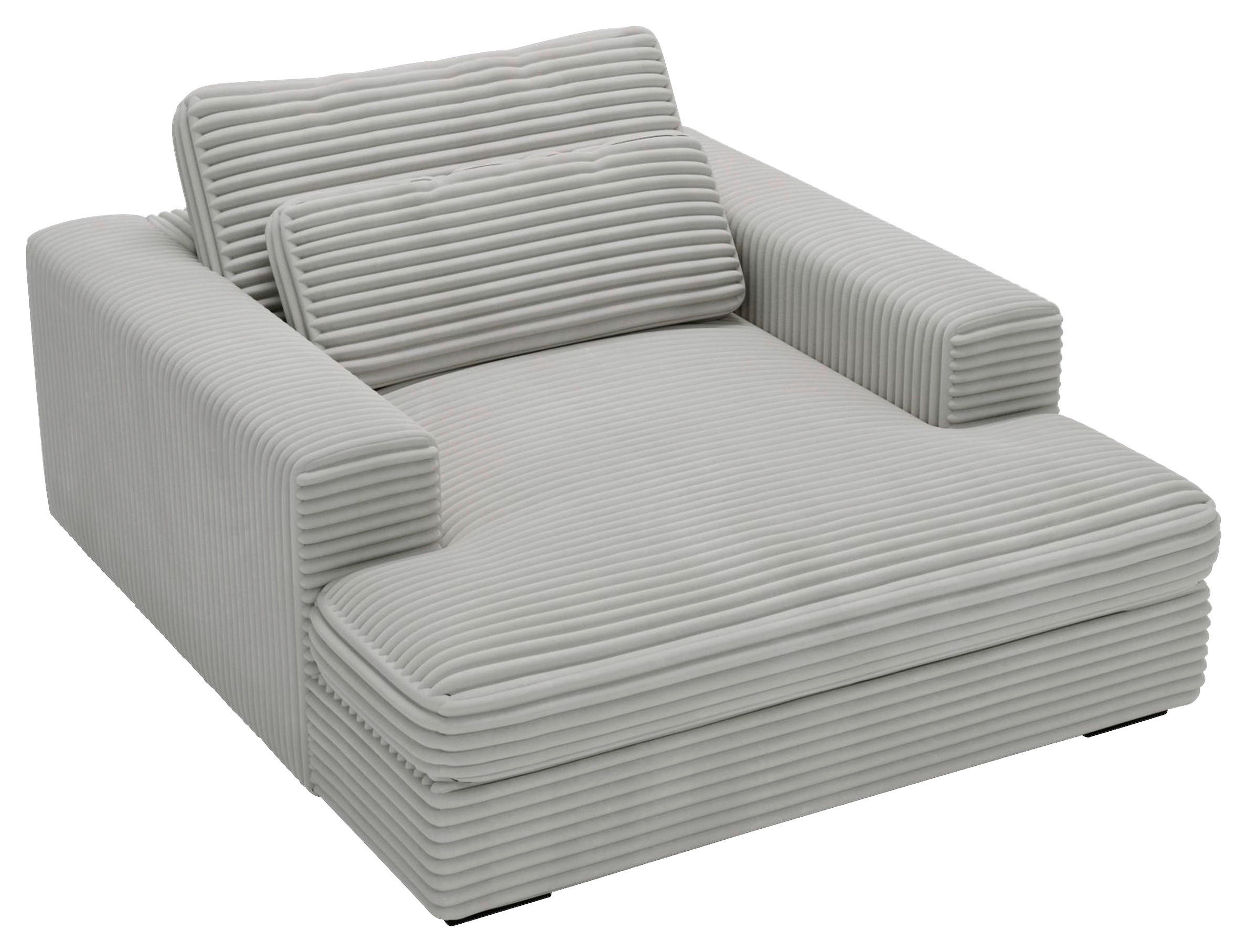 XXL-SESSEL - Mintgrau/Schwarz, MODERN, Kunststoff/Textil (122/80/159cm) - Lomoco