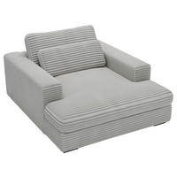 XXL-SESSEL - Mintgrau/Schwarz, MODERN, Kunststoff/Textil (122/80/159cm) - Lomoco