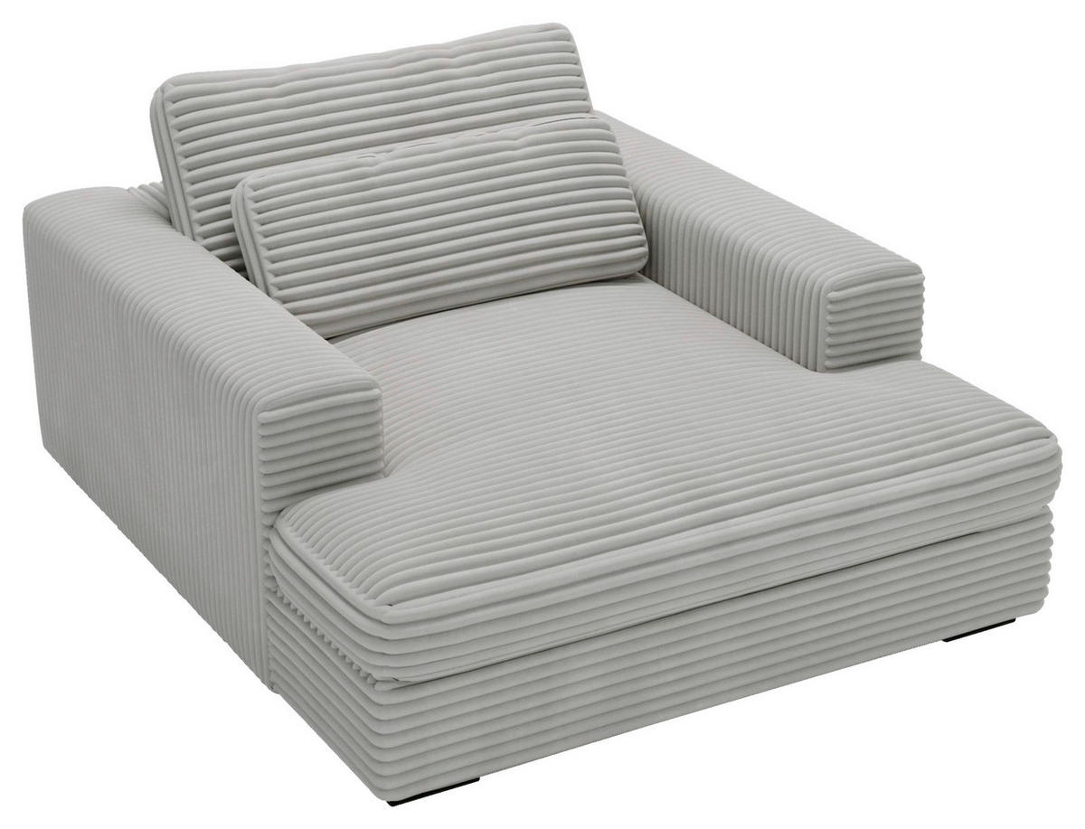 XXL-SESSEL - Mintgrau/Schwarz, MODERN, Kunststoff/Textil (122/80/159cm) - Lomoco