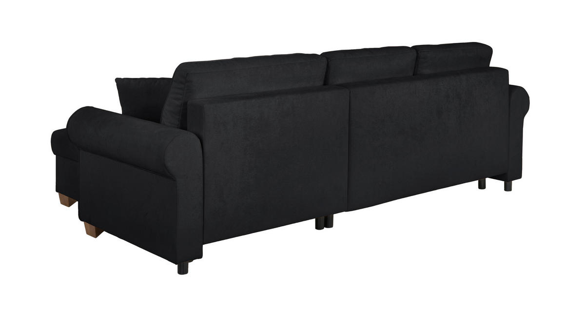 ECKSOFA Arles Anthrazit  - Anthrazit/Buchefarben, Design, Holz/Textil (266/161cm) - MID.YOU