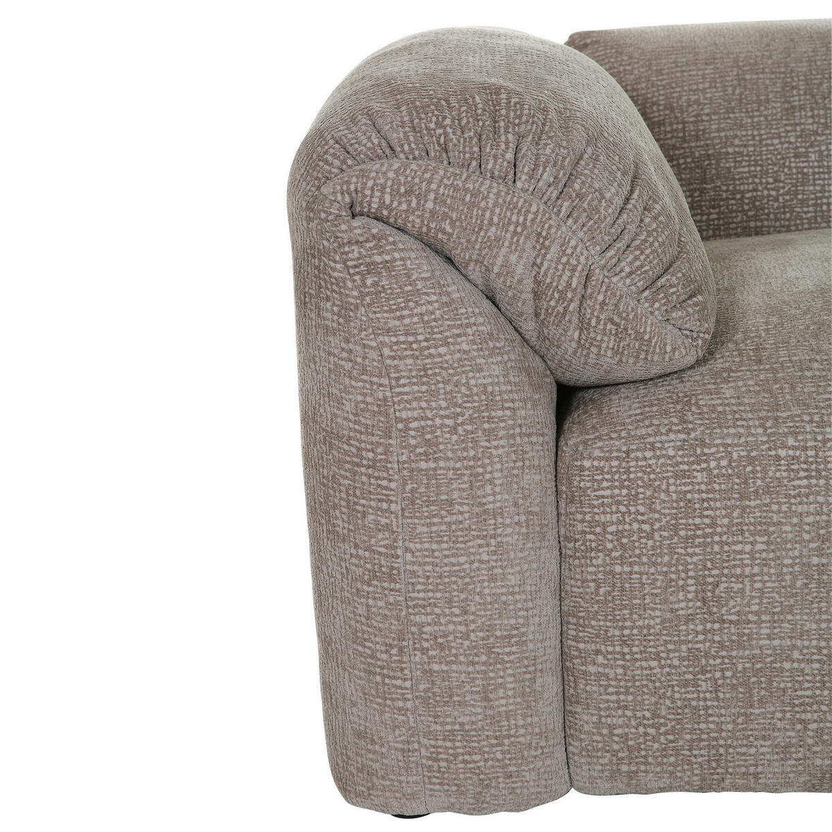 ECKSOFA in Flachgewebe Braun  - Schwarz/Braun, Modern, Kunststoff/Textil (317/317cm) - Carryhome