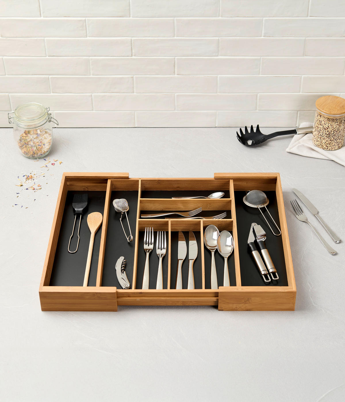 PŘÍBORNÍK, dřevo, 35-58/43/6 cm - hnědá, Basics, dřevo (35-58/43/6cm) - Homeware Profession.