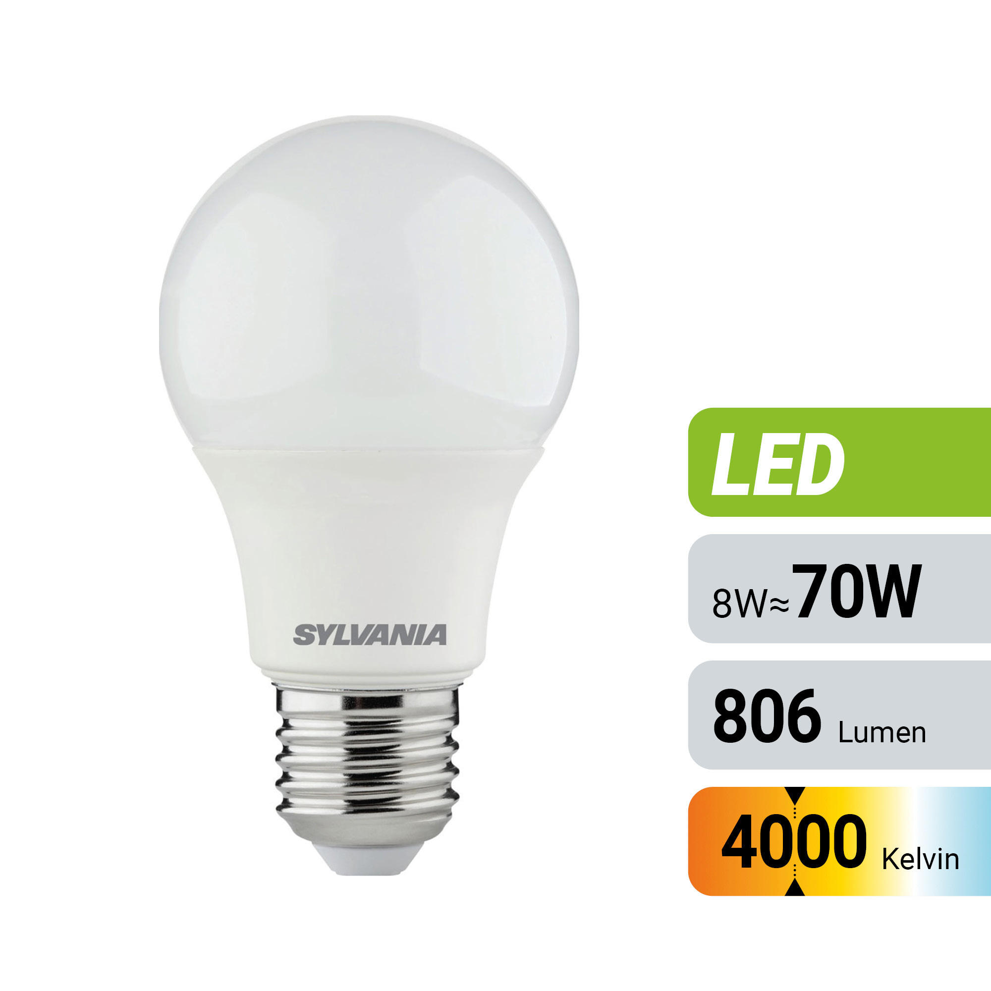 LED FILAMENT IZZÓ   7 W E27  - magasfényű fehér, Basics, műanyag (6/10.8cm)