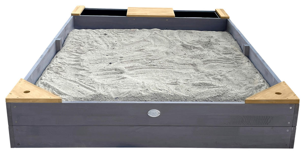 SANDKASTEN  - Braun/Grau, KONVENTIONELL, Holz (115/21,8/180cm) - Ambia Garden