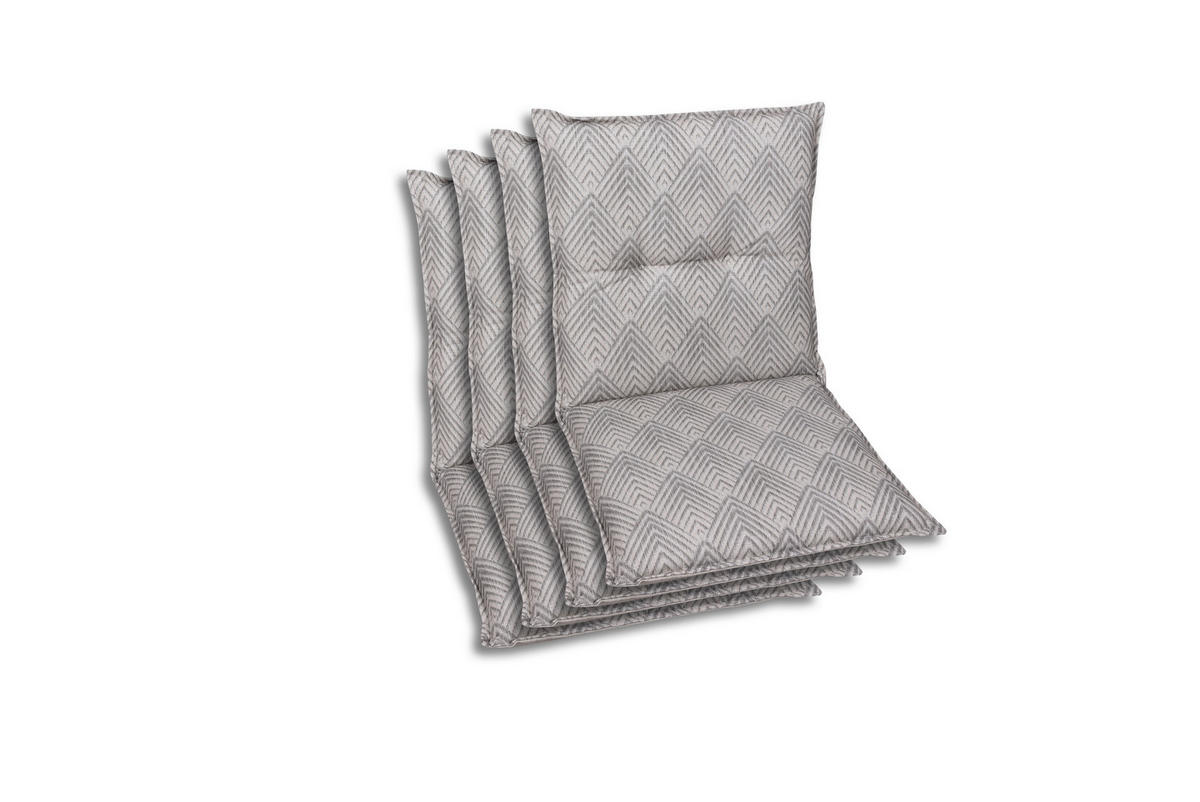 SESSELAUFLAGENSET Graphik  - Beige, Basics, Textil (50/7/100cm)