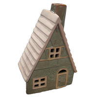 DEKOHÄUSCHEN - Grün, Trend, Keramik (10,2/13,3/7,1cm) - X-Mas