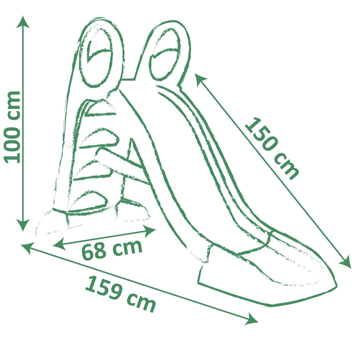 KINDERRUTSCHE  - Pastellblau, Basics, Kunststoff (24,50/119,50/44,70cm) - SMOBY