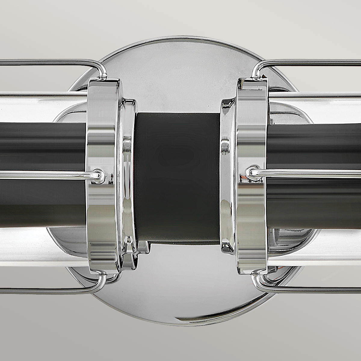 BADEZIMMER-WANDLEUCHTE - Chromfarben/Schwarz, Konventionell, Glas/Metall (12,2/61/12,8cm) - Elstead Lighting
