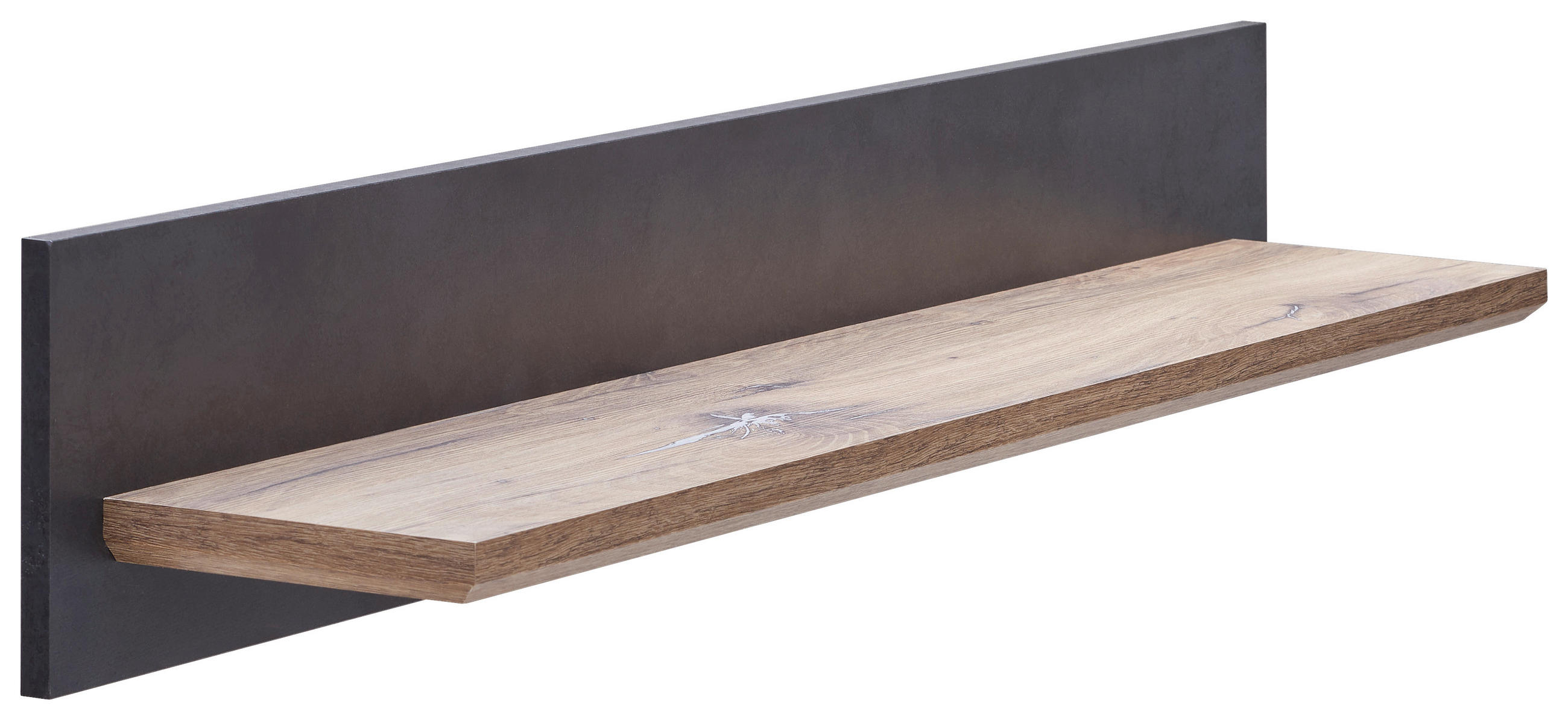 WANDBOARD Grau, Eichefarben  - Eichefarben/Grau, MODERN, Holzwerkstoff (145/22/22cm) - Hom`in