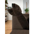 WOHNLANDSCHAFT  in Mikrofaser Braun  - Chromfarben/Braun, Design, Kunststoff/Textil (204/350/211cm) - Xora