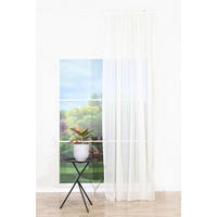 Material Perdele Și Draperii transparent  - crem, Basics, textil (80cm)
