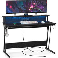 COMPUTERTISCH Schwarz  - Schwarz, Trend, Holzwerkstoff/Metall (120/91/60cm) - MID.YOU