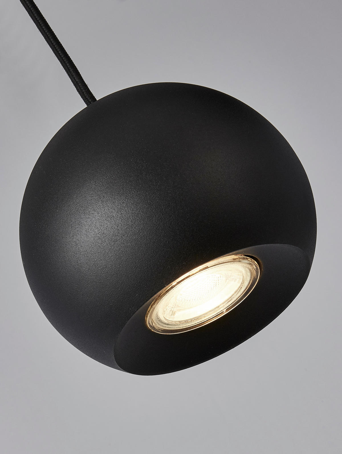 PENDELLEUCHTE 160/12/200 cm  - Schwarz, Design, Metall (160/12/200cm)