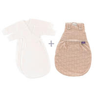 BABYSCHLAFSACKSET Kuschelhase Beige 62/68  - Beige, Basics, Textil (62/68null) - Träumeland