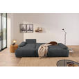 ECKSOFA  in Webstoff Dunkelgrau  - Dunkelgrau/Schwarz, KONVENTIONELL, Kunststoff/Textil (162/282cm) - Carryhome