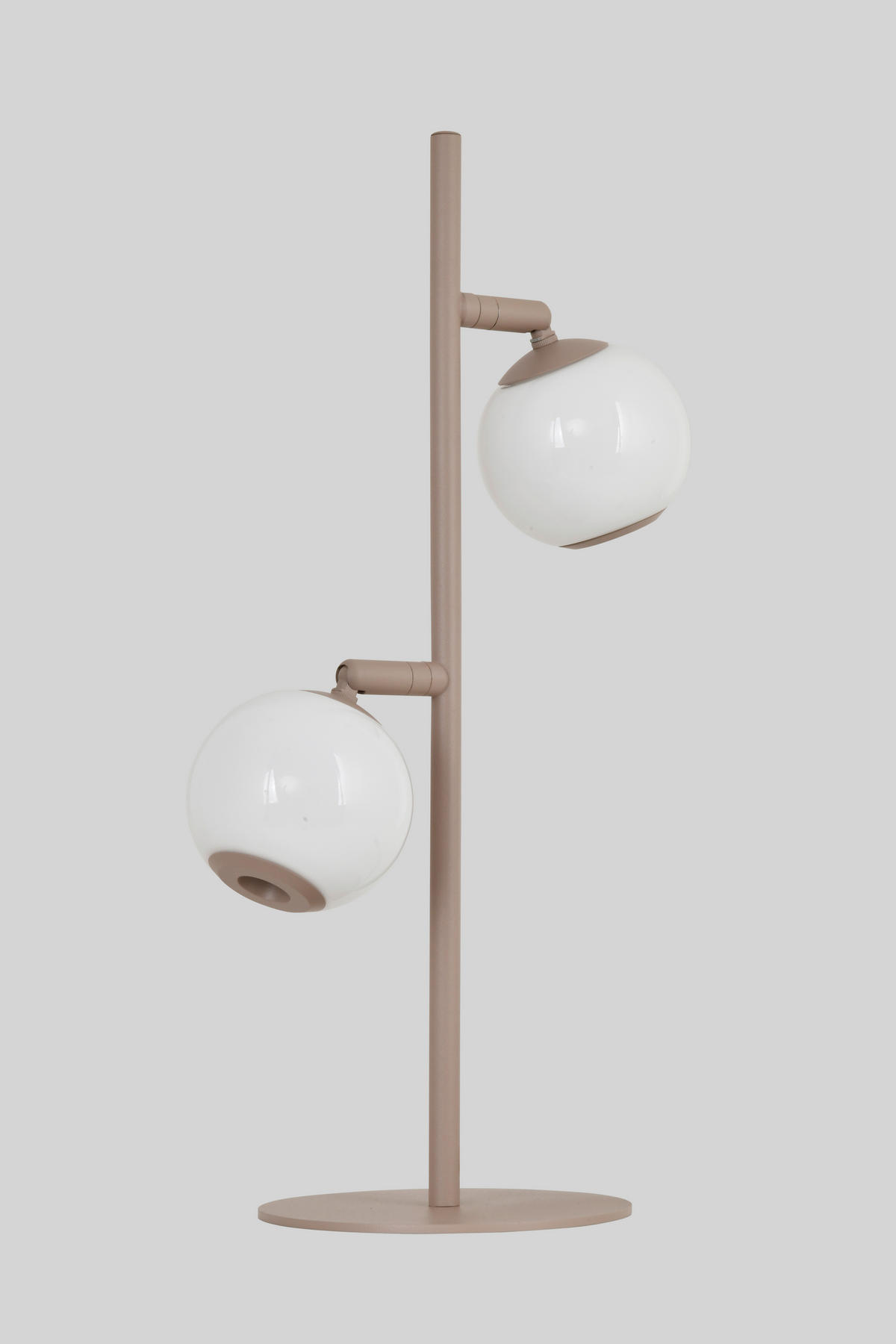 LED-TISCHLEUCHTE Luberon 32,5/49,5/19 cm  - Sandfarben/Schwarzchrom, Design, Glas/Kunststoff (32,5/49,5/19cm)