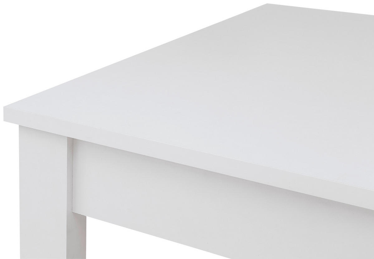 Masă din material pe bază de lemn,   - alb, Modern, material pe bază de lemn (69/76/69cm) - Carryhome