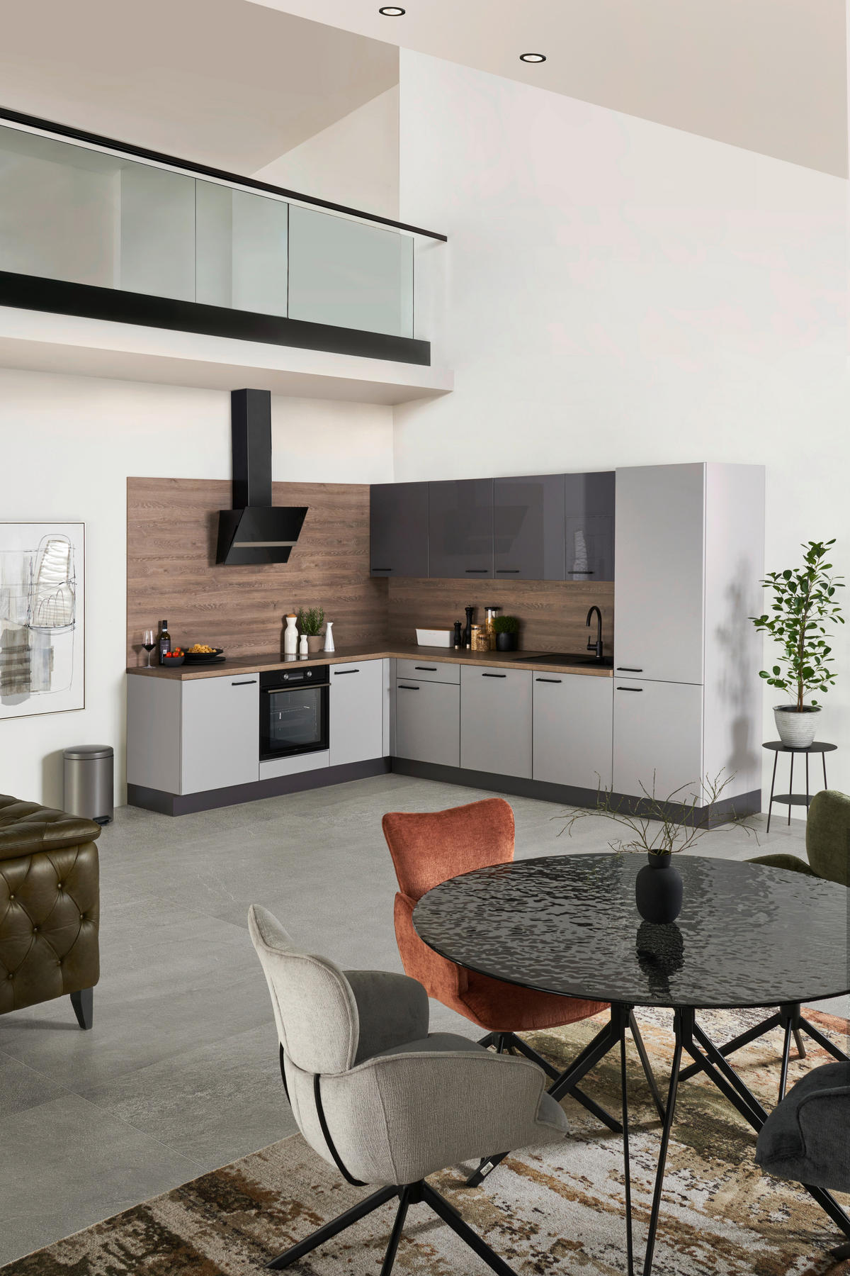 KUCHYNĚ NA MÍRU FLORIAN - magnolie, Design, kompozitní dřevo - Celina
