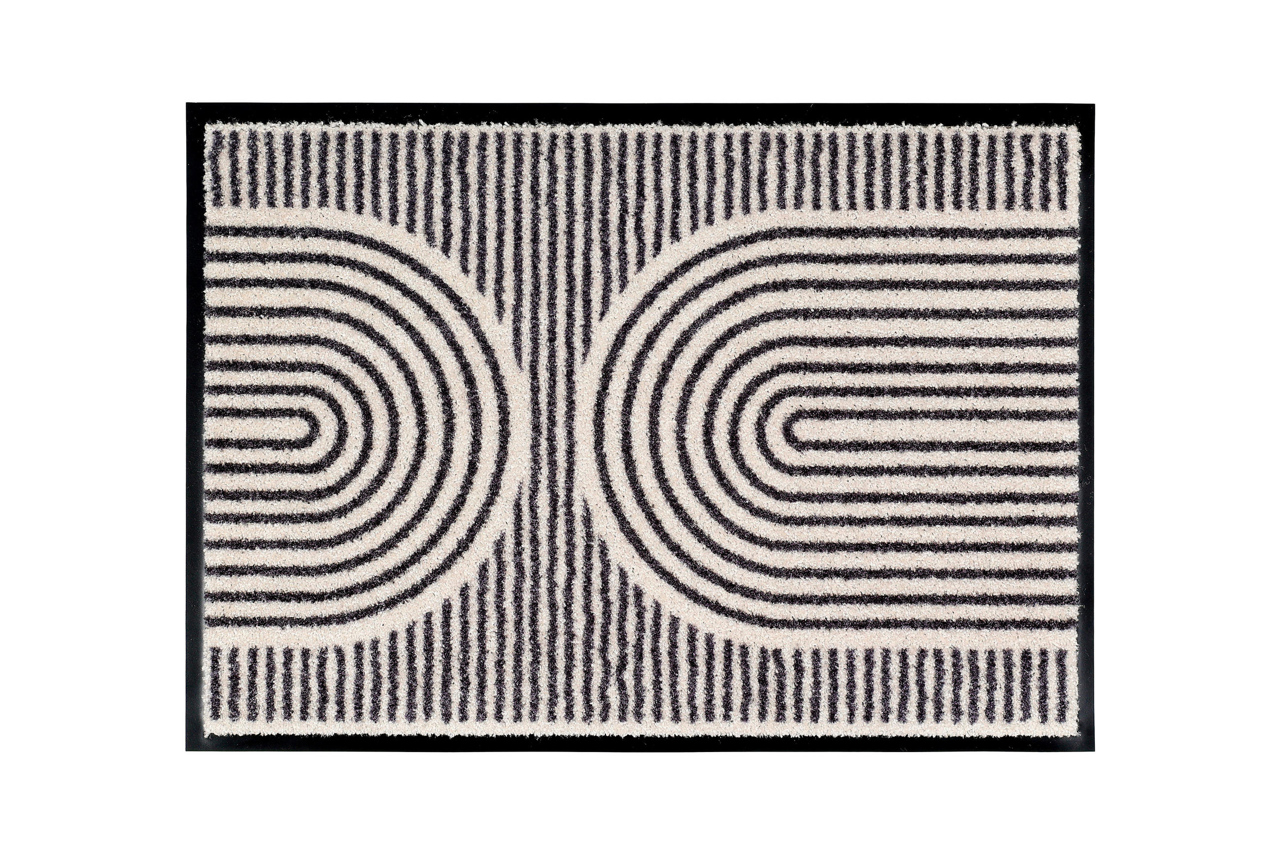 FUßMATTE  67/100 cm  Creme, Schwarz  - Creme/Schwarz, Design, Textil (67/100cm) - Schöner Wohnen