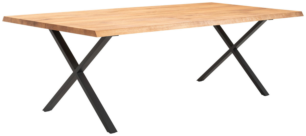 MATBORD ekfärgad, svart rektangulär  finns i olika storlekar, finns i olika trädekorer, olika varianter, utdragbar  - svart/ekfärgad, Klassisk, metall/trä (300/110/76cm) - Welnova