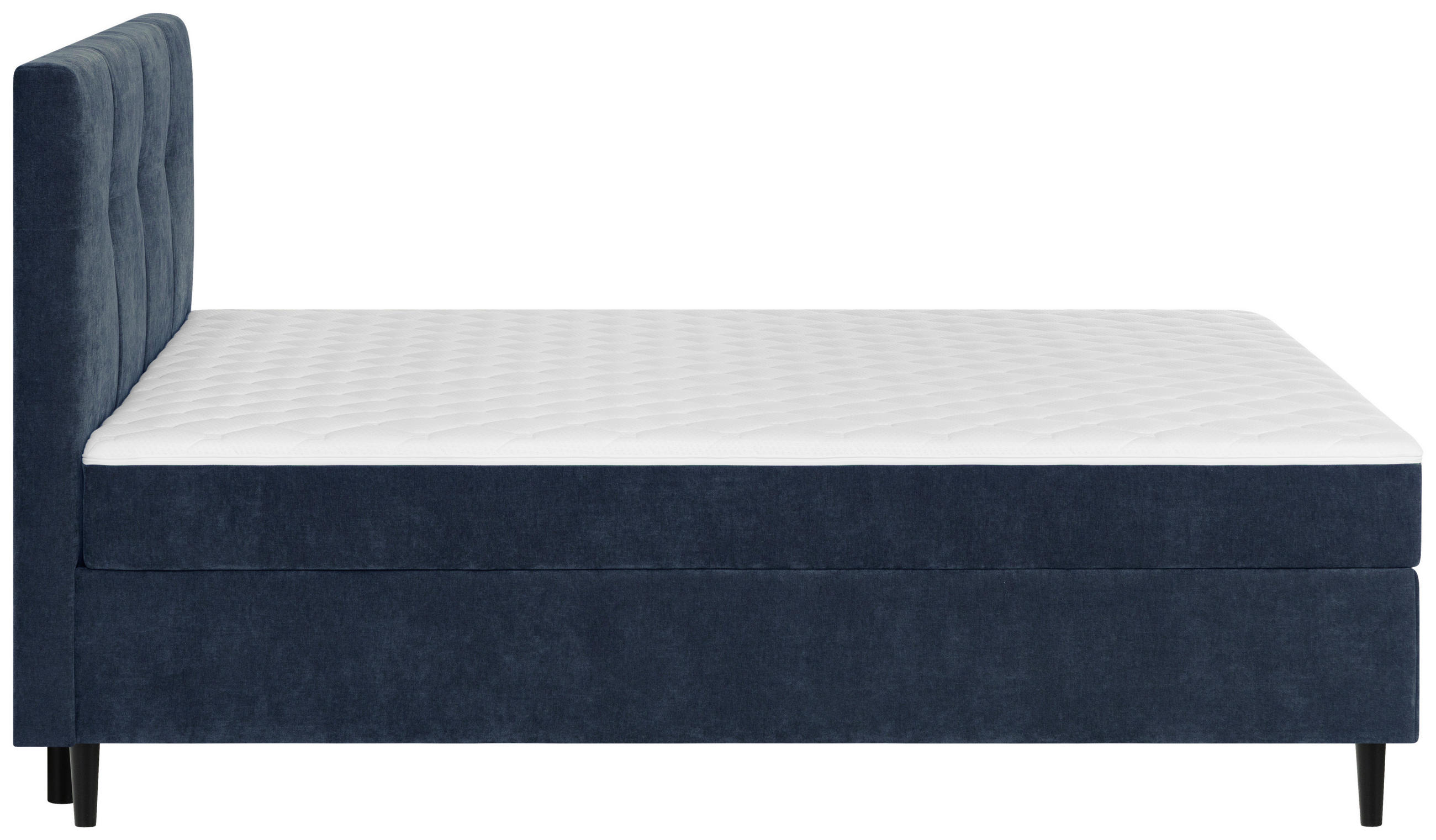 BOXBETT 180/200 cm  in Blau  - Blau/Schwarz, KONVENTIONELL, Holz/Textil (180/200cm) - Welnova