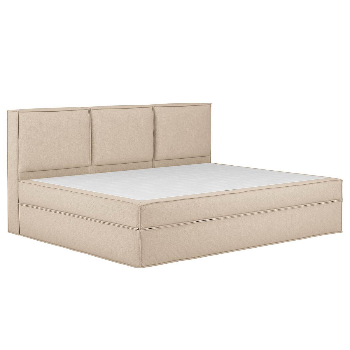BOXSPRINGBETT 270/200 cm  in Beige  - Beige, Design, Textil (270/200cm) - home24