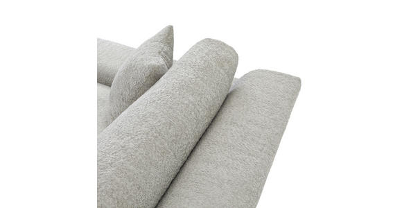 BIGSOFA Struktur, Bouclé Greige  - Greige/Schwarz, MODERN, Kunststoff/Textil (240/76/125cm) - Landscape