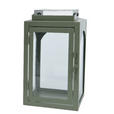 LATERNE - Grün, LIFESTYLE, Glas/Metall (14/25/14cm) - Ambia Home