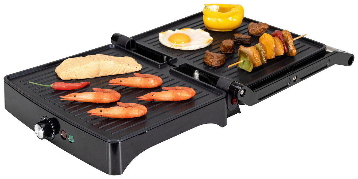 KONTAKTGRILL - Schwarz, Design (58/31/6,5cm) - Nouvel