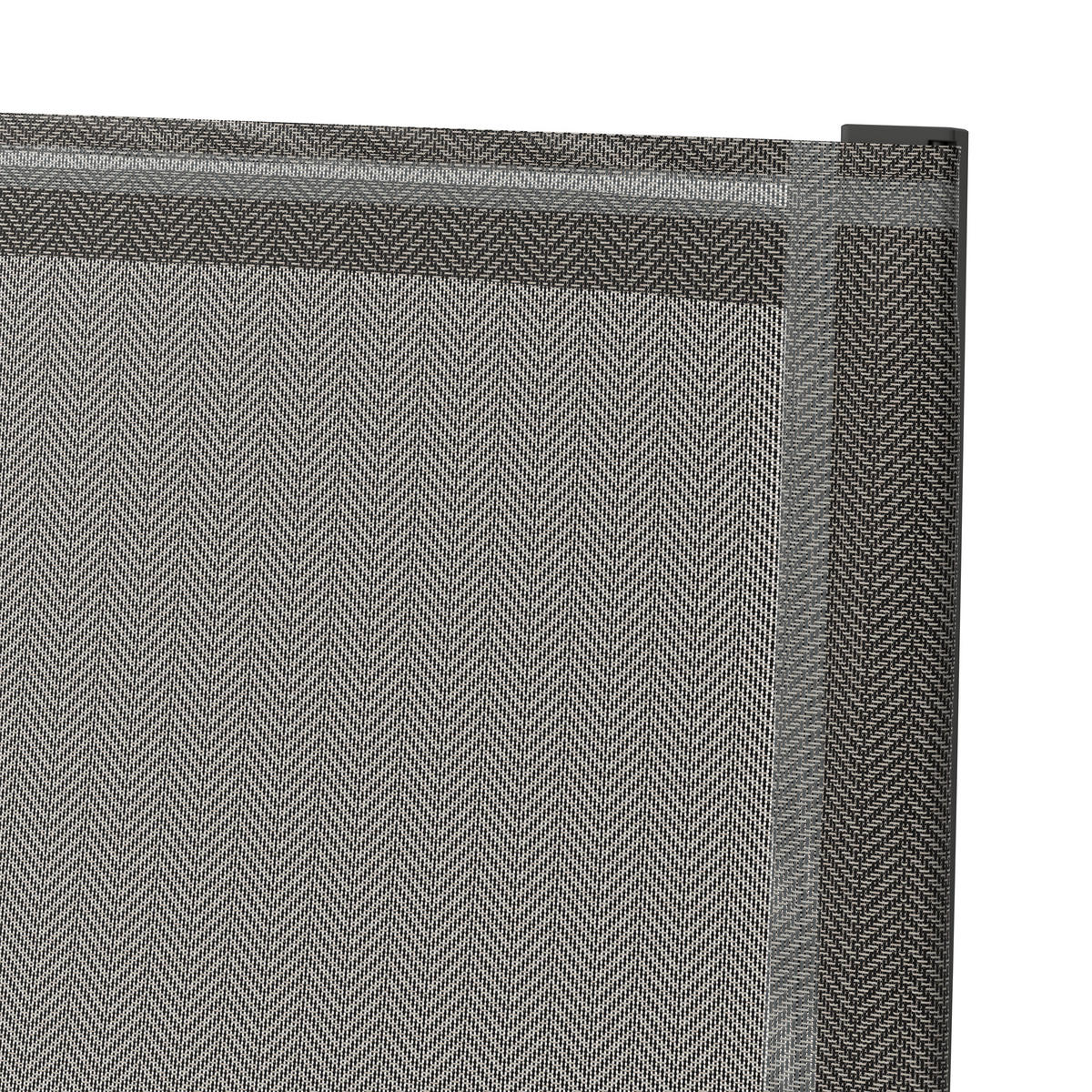 CHAISE DE JARDIN bois, métal, textile anthracite, gris foncé  - couleur de teck/gris foncé, Design, métal/textile (57/109,5/72cm) - Ambia Garden