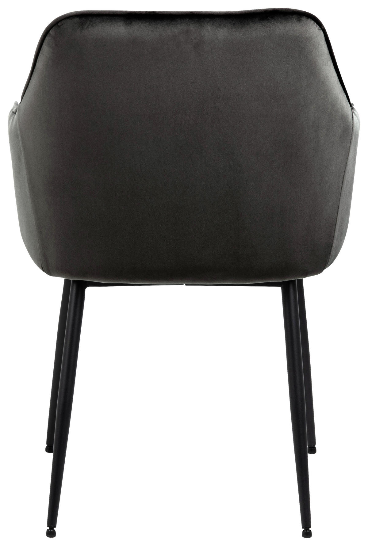 ŽIDLE S PODRUČKAMI, ocel, velur, hnědá, šedá - šedá/černá, Trend, kov/textil (58/83/55cm) - Livetastic