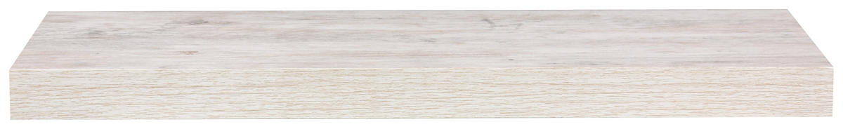 WANDBOARD Weiß, Eichefarben  - Eichefarben/Weiß, Design, Holzwerkstoff (60/3,8/23,5cm) - Carryhome