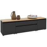 LOWBOARD  180/46/41 cm 2 Schublade(n) erweiterbar, Typenauswahl, individuell planbar, Beimöbel erhältlich, umfangreiches Zubehör erhältlich, stehend, hängend  - Eichefarben/Anthrazit, Design, Holzwerkstoff/Kunststoff (180/46/41cm) - Dieter Knoll