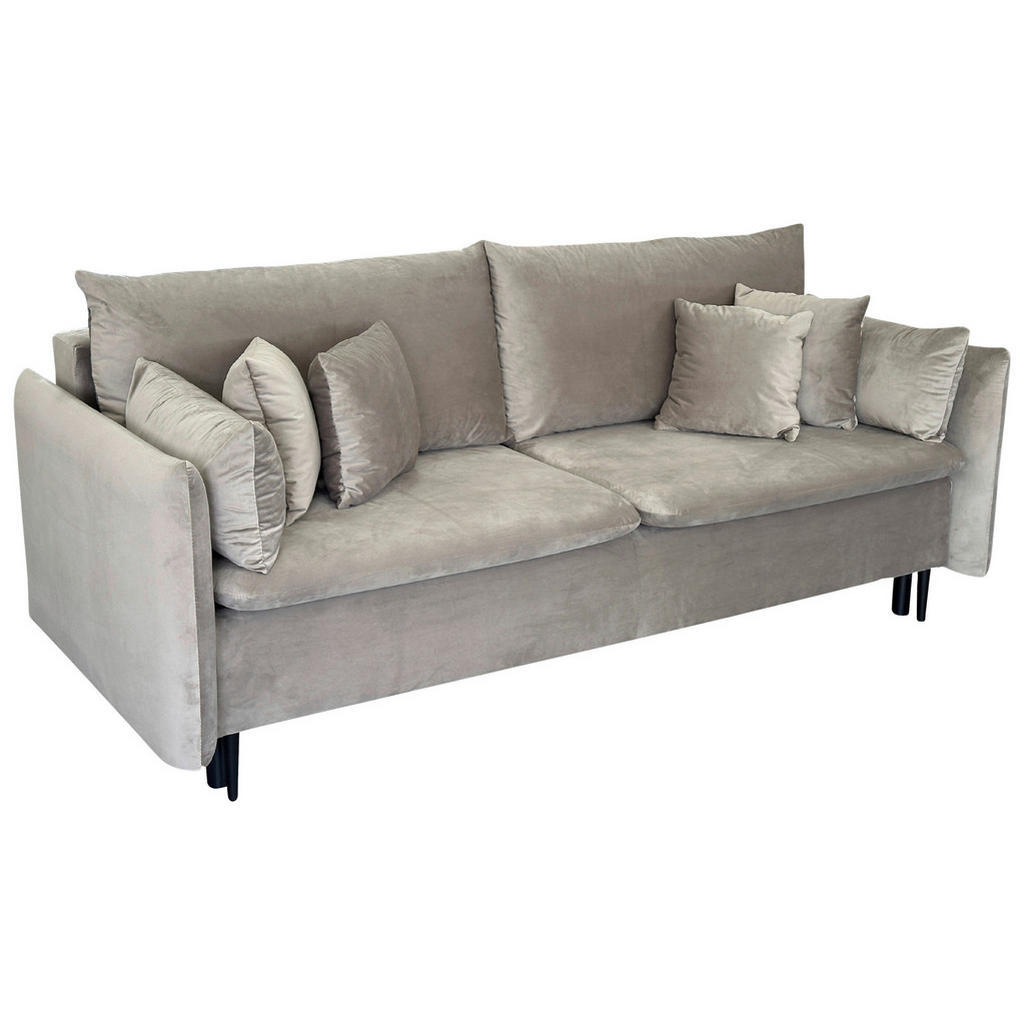 Thumbnail - Mid.you Schlafsofa, Taupe, Textil, 3-Sitzer, Füllung: Polyurethan (PUR),Polyurethan (PUR),Polyurethan (Pur), 220x96x102 ...