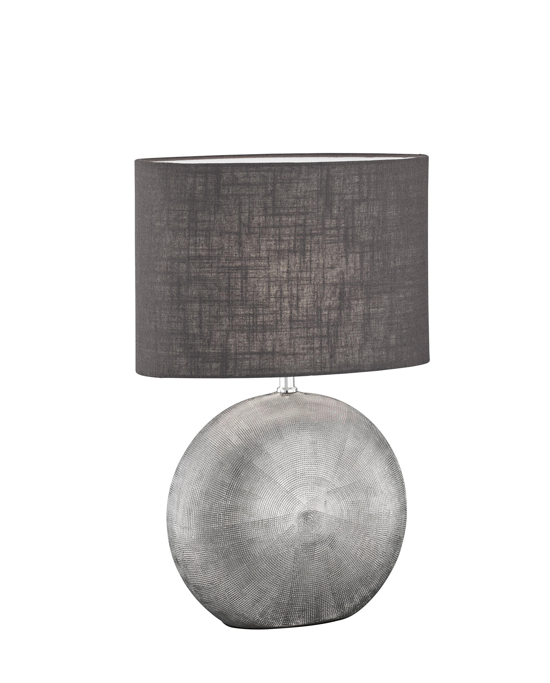 BORDSLAMPA Foro 34/17/53 cm   - silver/antracit, Design, textil/keramik (34/17/53cm) - Fischer & Honsel