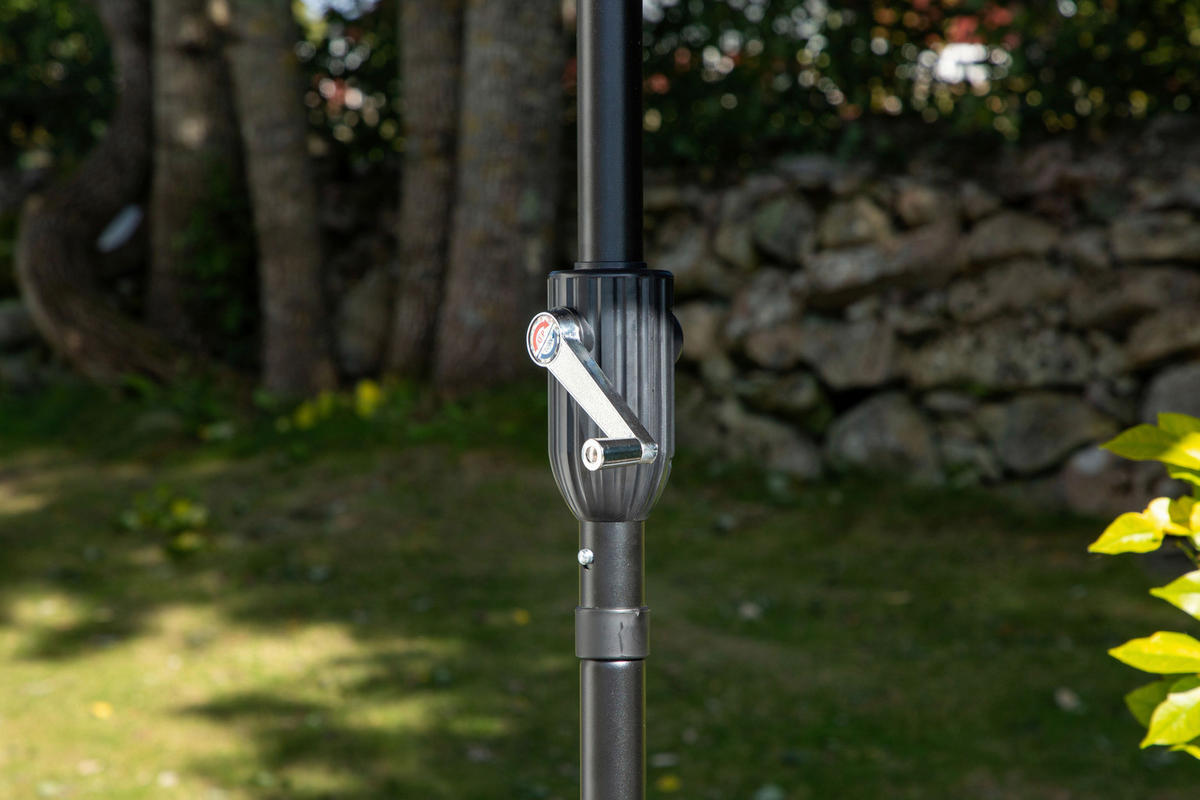 SONNENSCHIRM  - Grau, KONVENTIONELL (270/270cm) - Gardenson