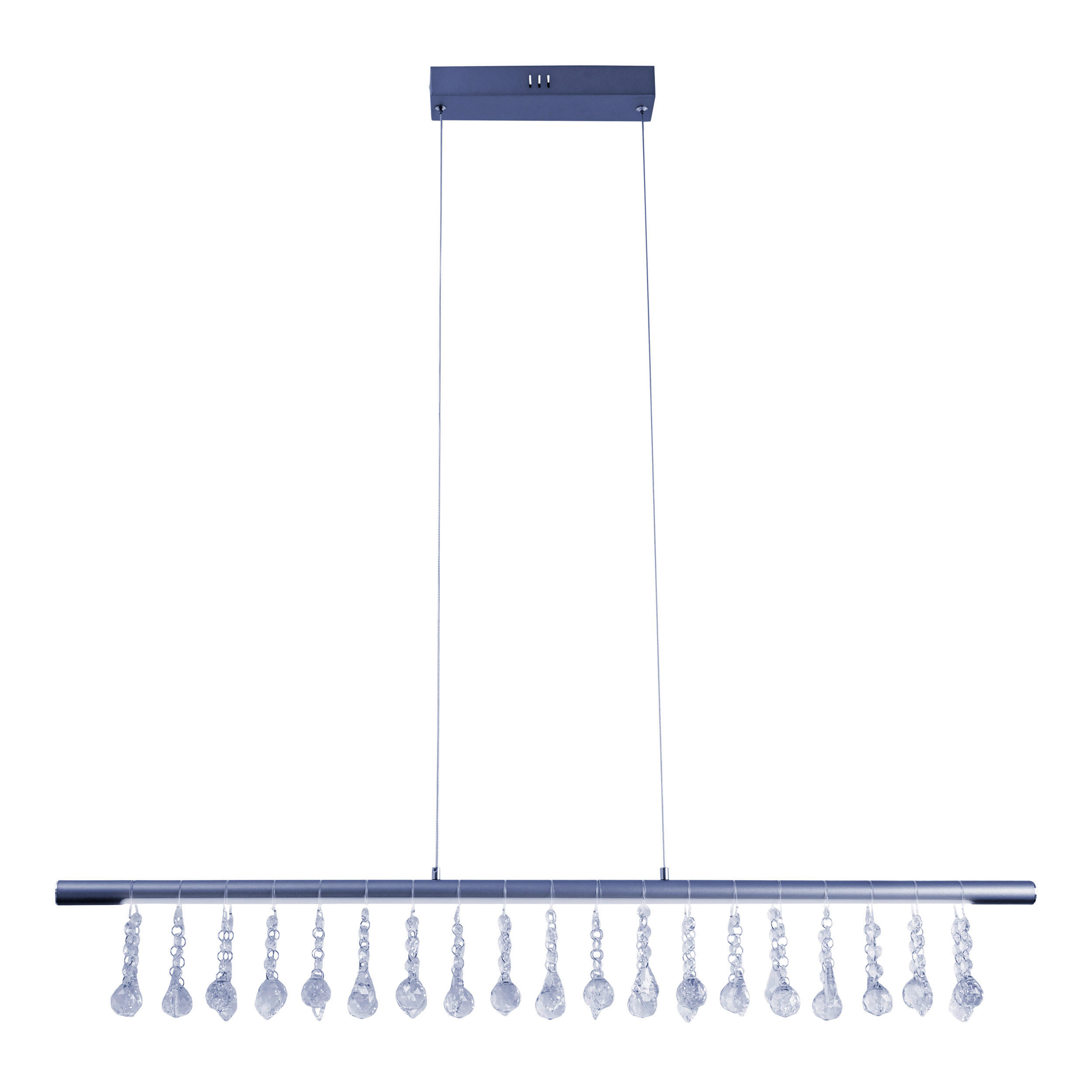 LED-HÄNGELEUCHTE 100 cm  - Grau, Design, Glas/Metall (100cm) - Näve