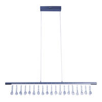 LED-HÄNGELEUCHTE Nobilis 100 cm   - Grau, Design, Glas/Metall (100cm) - Näve