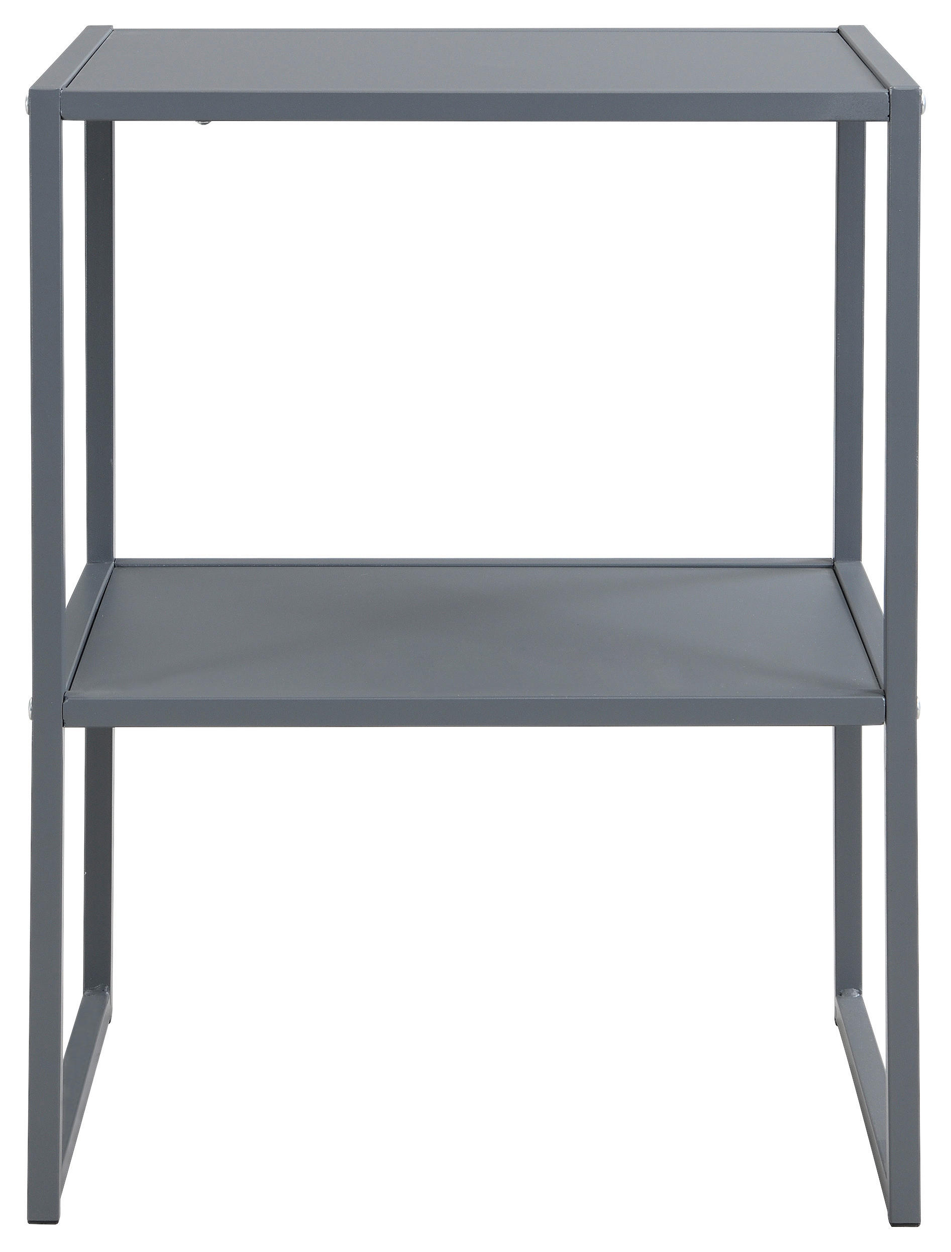 BEISTELLTISCH 43/33/60 cm Dunkelgrau rechteckig  - Dunkelgrau, Design, Holzwerkstoff/Metall (43/33/60cm) - home24