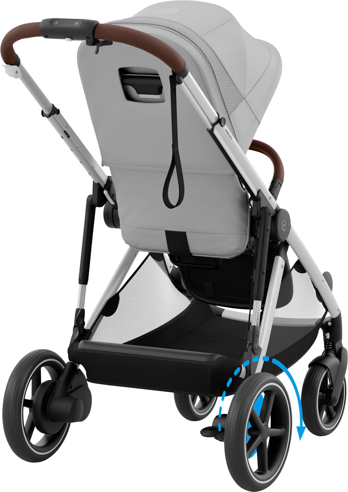 KINDERWAGEN EGAZELLE S  - Silberfarben/Grau, Design, Kunststoff/Metall (94.5/66/100cm) - Cybex
