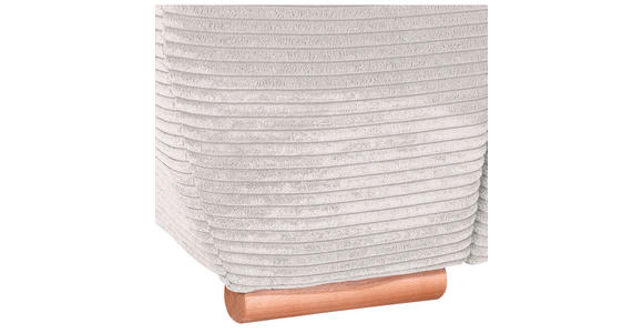 BIGSOFA in Cord Beige  - Eichefarben/Beige, KONVENTIONELL, Holz/Textil (270/72/109cm) - Carryhome