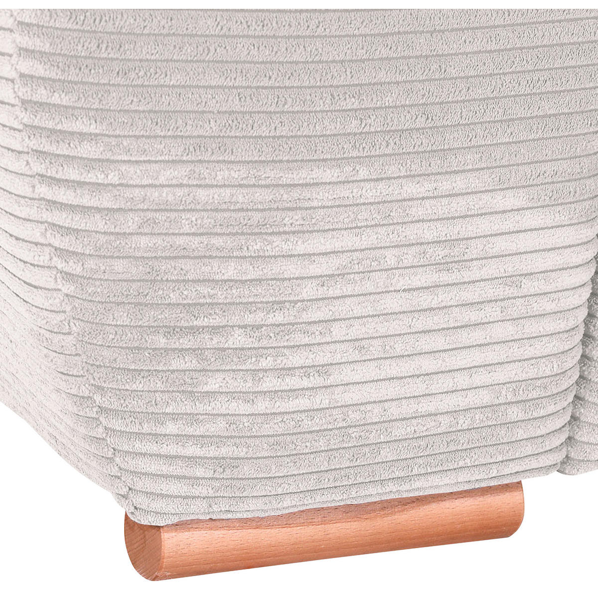 BIGSOFA in Cord Naturfarben  - Eichefarben/Naturfarben, Konventionell, Holz/Textil (270/72/109cm) - Carryhome